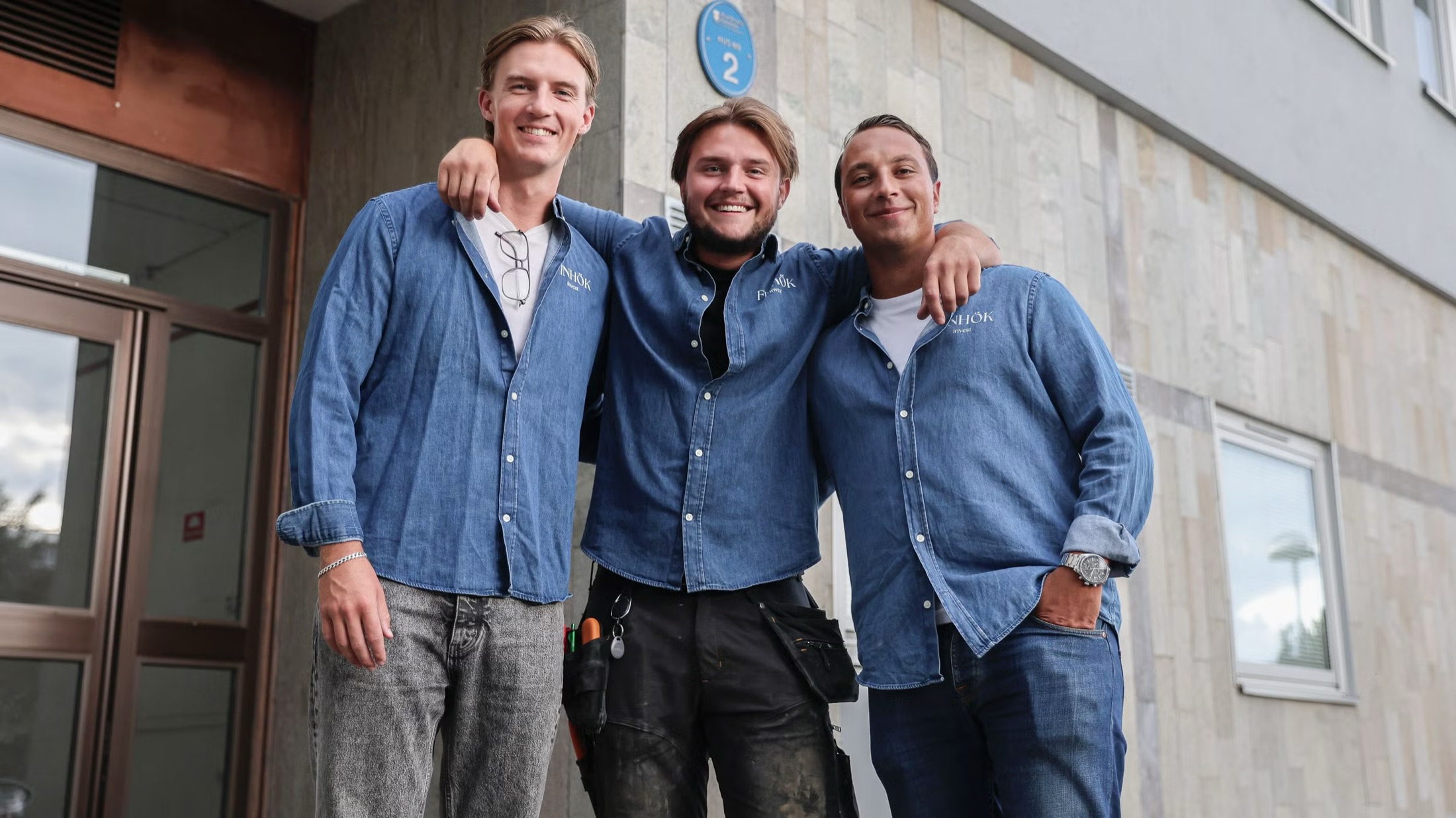 Adrian, Edvin och Arvid på Finhök Invest